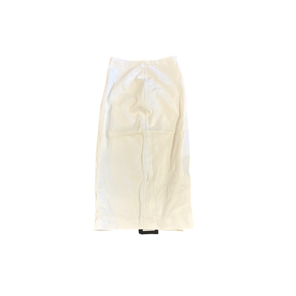 NORMA KAMALI Straight Midcalf Skirt In White Size Medium - Picture 3 of 7